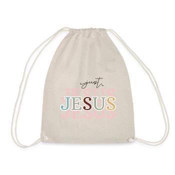 Jesus Christus von Nazareth Glaube Bibel Jesus - Turnbeutel - Natur - Vorne