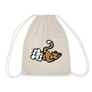 Cat pups / cat fart / funny gift - funny - Drawstring Bag - nature - Front