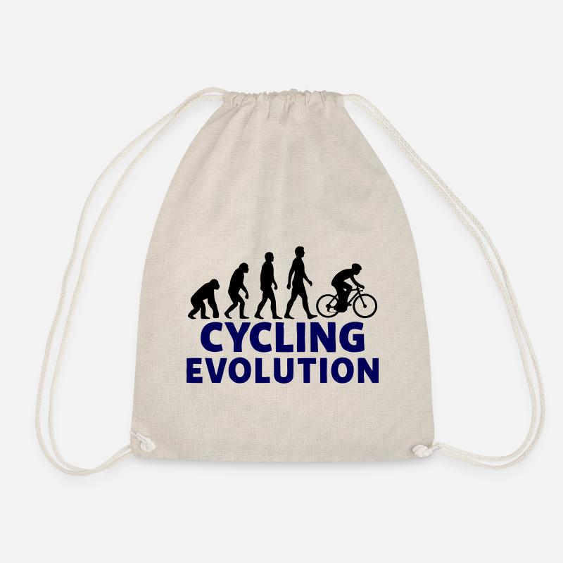 Cycling Evolution Sport Motiv - Turnbeutel - Natur