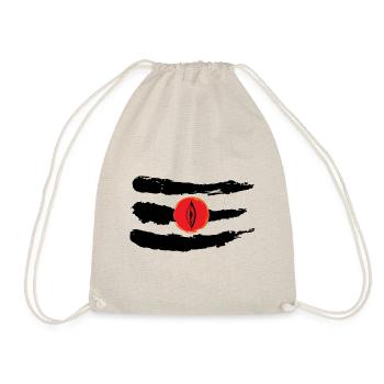 Third Eye Shiva Black Stripes - Turnbeutel - Natur - Vorne