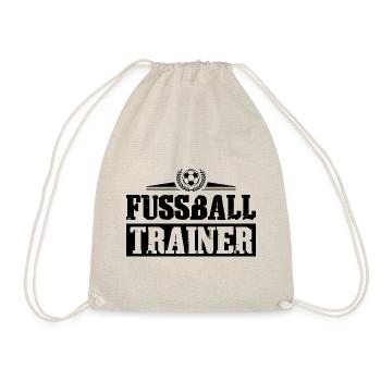 Fussball Trainer Spruch Mannschaft - Turnbeutel - Natur - Vorne