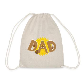 Vier Bären mit DAD, eine lustige Überraschung. - Turnbeutel - Natur - Vorne