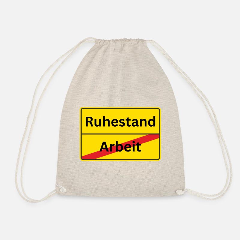 Arbeit geschafft nächstes Ziel Ruhestand - Turnbeutel - Natur
