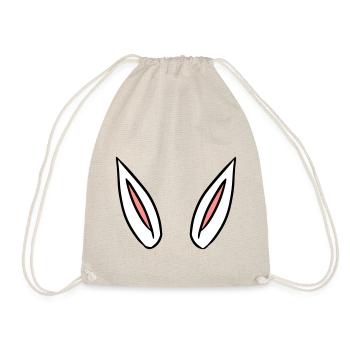 Oreilles de lapin idée de cadeau rabbit ears - Sac de sport léger - nature - Devant