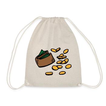 Wallet Coins Cash Wallet Money Cash - Drawstring Bag - nature - Front