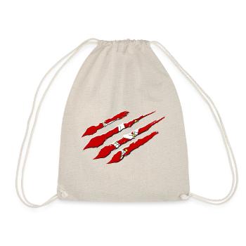 Isle of Man Flagge Triskele Flag of Isle of Man - Drawstring Bag - nature - Front