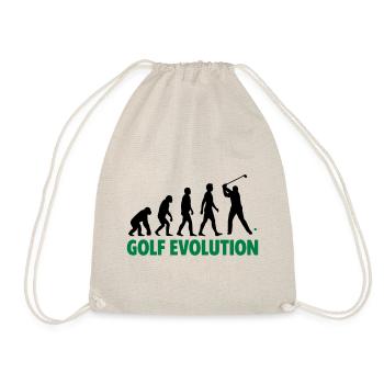 Golf Evolution Sport Motif - Drawstring Bag - nature - Front