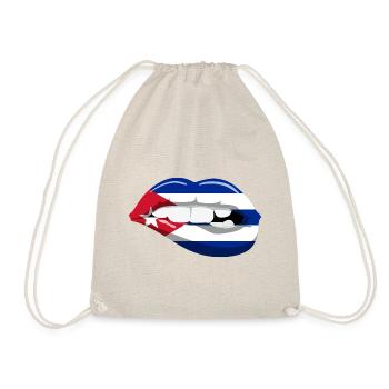 Cuba Drapeau Lèvres Bouche Caraïbes Cuba Havane - Sac de sport léger - nature - Devant