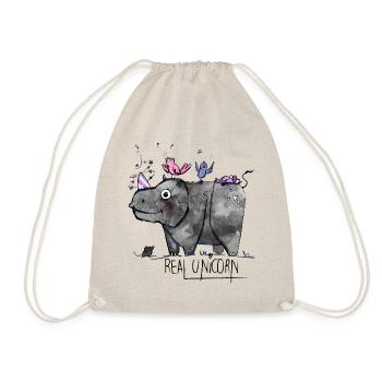 Véritable licorne - Sac de sport léger - nature - Devant
