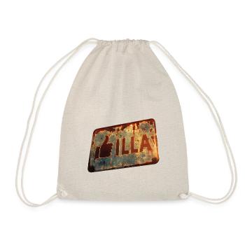 Vintage "GIlla" sign with a retro touch - Drawstring Bag - nature - Front