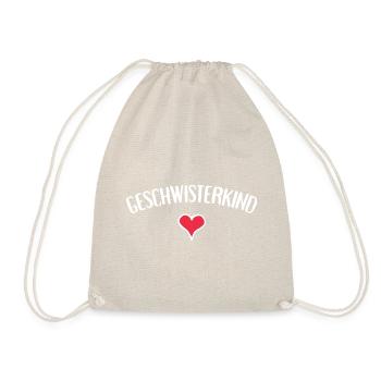 T-shirt cœur de frère et sœur - Sac de sport léger - nature - Devant