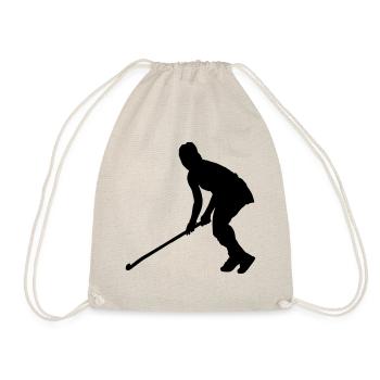 feldhockey spielerin silhouette - Turnbeutel - Natur - Vorne