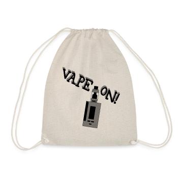 Vape On! Geschenkidee für Dampfer - Turnbeutel - Natur - Vorne