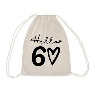 hello 60. 60th birthday - Drawstring Bag - nature - Front