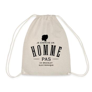 Je cherche un homme, pas un bracelet électronique - Sac de sport léger - nature - Devant