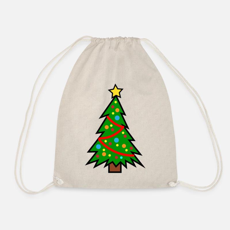 Christmas tree Christmas tree - Drawstring Bag - nature