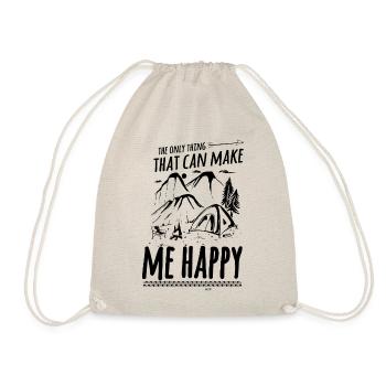 Le camping me rend heureux de dire - Sac de sport léger - nature - Devant