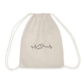 Ski Ski Heartbeat Noir - Sac de sport léger - nature - Devant