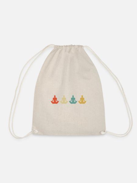 Meditation meditating on spirituality - Drawstring Bag - nature