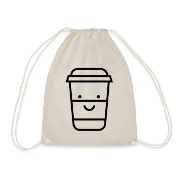 Kaffeebecher - Turnbeutel - Natur - Vorne