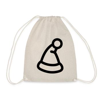 Christmas hat - Drawstring Bag - nature - Front
