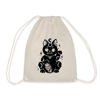 Maneki Neko Gotik - Turnbeutel - Natur - Vorne