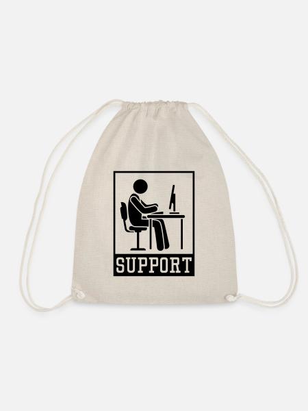 arbeiten office support berater - Turnbeutel - Natur