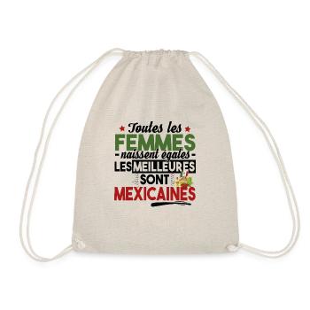 Mexicaine Mexique Femme Cadeau Espagnol Humour - Sac de sport léger - nature - Devant