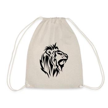 lion tribal tatouage dessin 25 - Sac de sport léger - nature - Devant