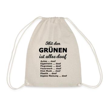 Slogans on the elections - Drawstring Bag - nature - Front