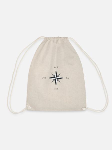 Compass design - Turnbeutel - Natur