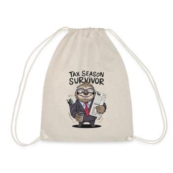 Tax Season Survivor - Drawstring Bag - nature - Front