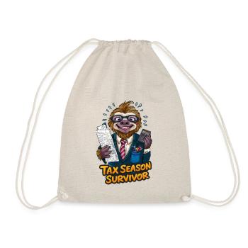 Tax Season Survivor - Drawstring Bag - nature - Front