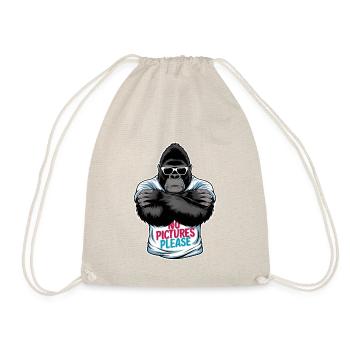 No pictures please - Drawstring Bag - nature - Front