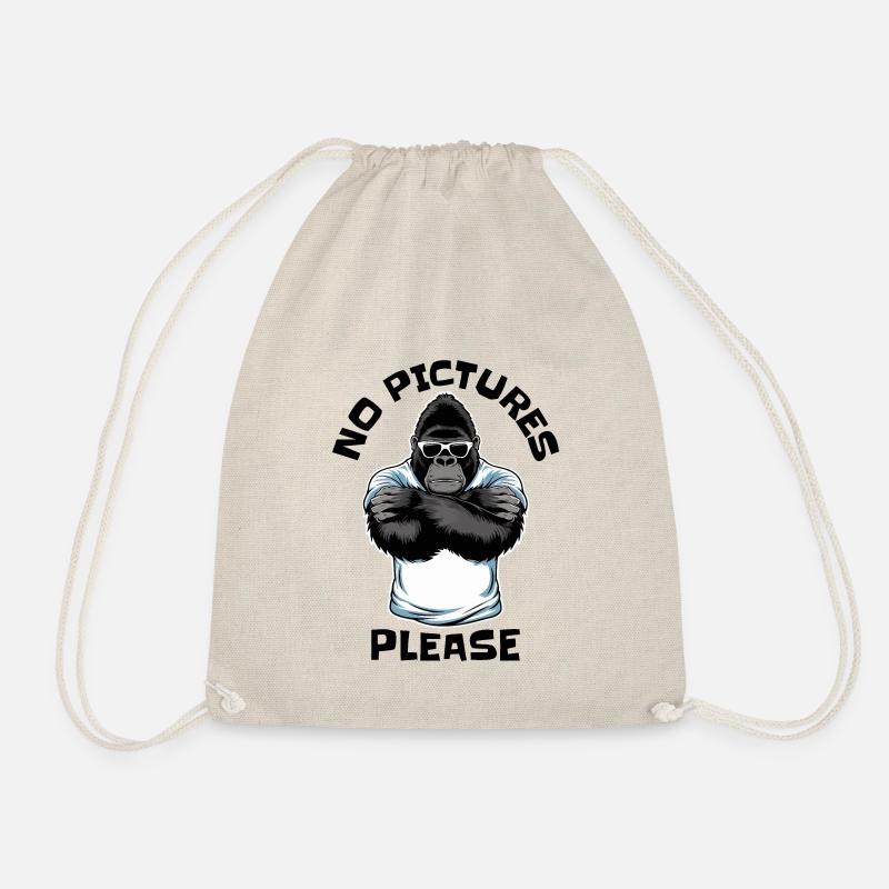 No pictures please - Drawstring Bag - nature