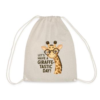Lasst uns einen fantastischen Tag haben - Giraffe - Turnbeutel - Natur - Vorne
