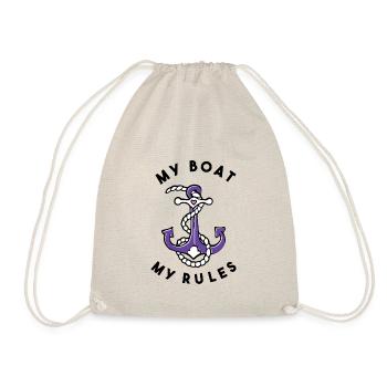 Mon bateau Mes règles Ancre et cordage - Sac de sport léger - nature - Devant
