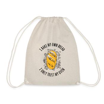 Ich backe mein Brot - Ich vertraue nur meinem Ofen - Turnbeutel - Natur - Vorne
