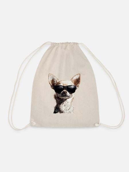 Chihuahua Hund lustig Hundemama - Turnbeutel - Natur