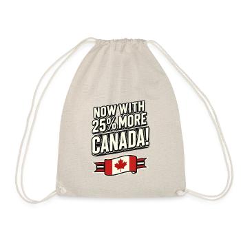 Maintenant avec 25 % plus de Canada – Satire des tarifs commerciaux - Sac de sport léger - nature - Devant