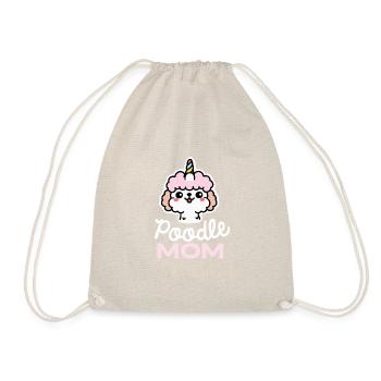 Caniche Mama Licorne Chien Rétro - Sac de sport léger - nature - Devant