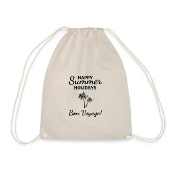 Happy Summer Holidays-Bon Voyage!-Sommer Urlaub - Turnbeutel - Natur - Vorne