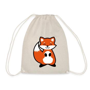 Enfant animal mignon idée cadeau Fox - Sac de sport léger - nature - Devant