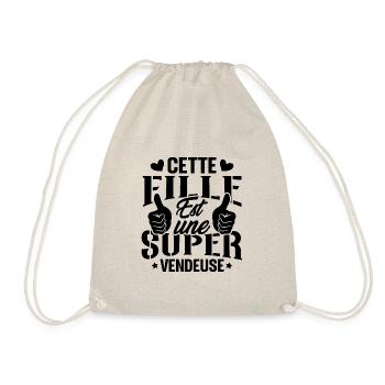 Cette Fille Est Une Super Vendeuse - Sac de sport léger - nature - Devant