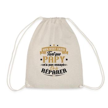 Rien n'est cassé tant que papy le réparer cadeau - Sac de sport léger - nature - Devant