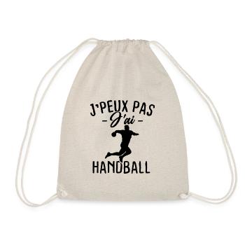 Je peux pas j'ai Handball - Sac de sport léger - nature - Devant