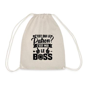 C'est qui le patron c'est moi le boss - Sac de sport léger - nature - Devant