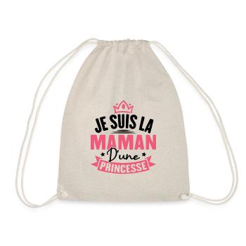 Je suis la maman d une princesse - Sac de sport léger - nature - Devant