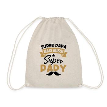 Super papa mais aussi super papy - Sac de sport léger - nature - Devant