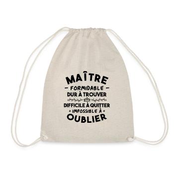 Maître formidable, Cadeau Maître école - Sac de sport léger - nature - Devant
